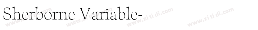 Sherborne Variable字体转换